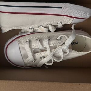 Infant Size 8 White Converse